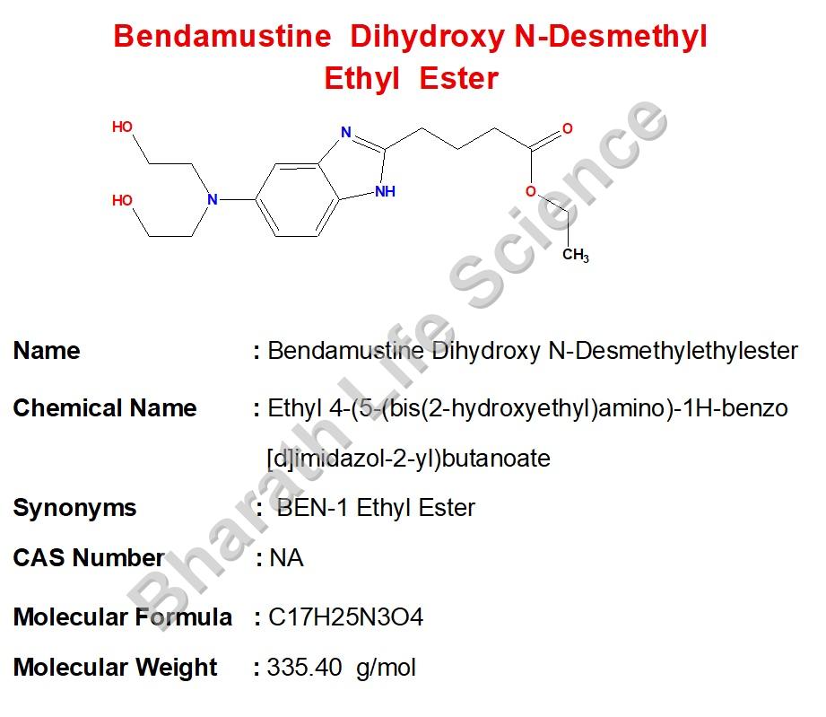 Bendamustine Dihydroxy N-Desmethylethylester  